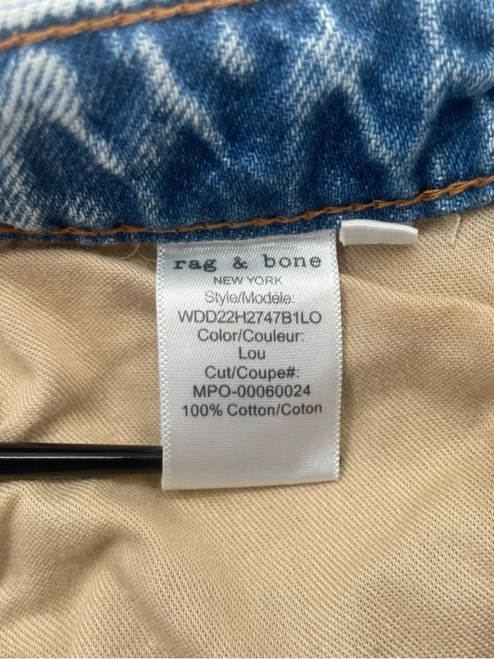 Rag & Bone Light Blue Straight Leg Jeans